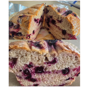 Homemade Blueberry Lemon Loaf with tangy lemon glaze, fresh blueberries, and moist citrus bread, perfect for breakfast or dessert